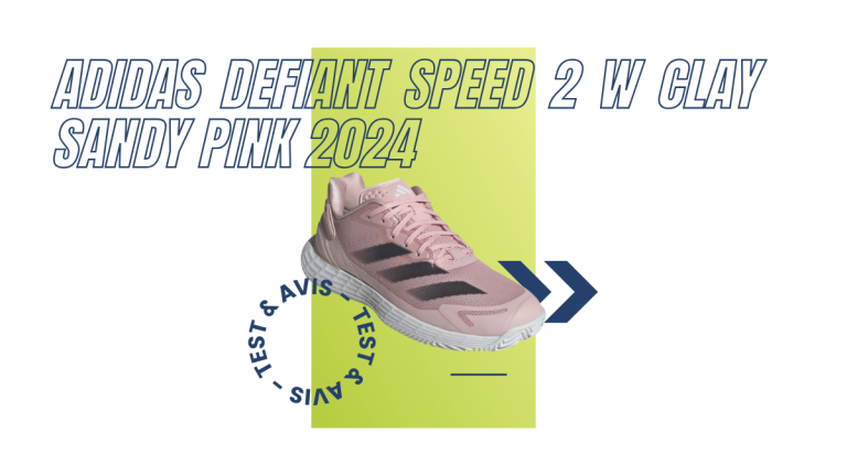 Adidas Defiant Speed 2 W Clay sandy pink 2024 : Test et avis