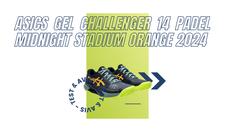 Asics Gel Challenger 14 Padel midnight stadium orange 2024 : Test et avis