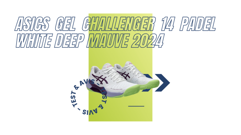 Asics Gel Challenger 14 Padel white deep mauve 2024 : Test et avis