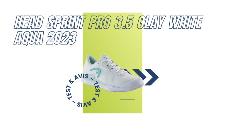 Head Sprint Pro 3.5 Clay white aqua 2023 : Test et avis