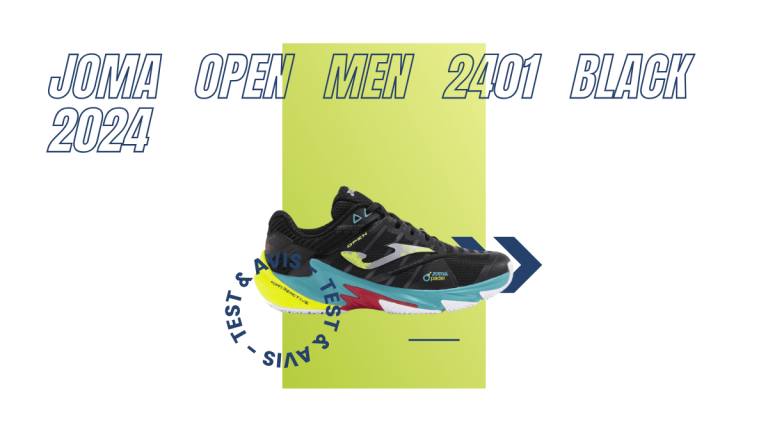 Joma Open Men 2401 black 2024 : Test et avis