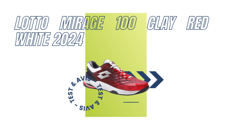 Lotto Mirage 100 Clay red white 2024 : Test et avis