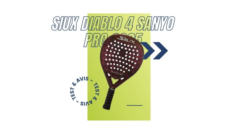 Raquette padel Siux Diablo 4 Sanyo Pro 2025 Test et avis
